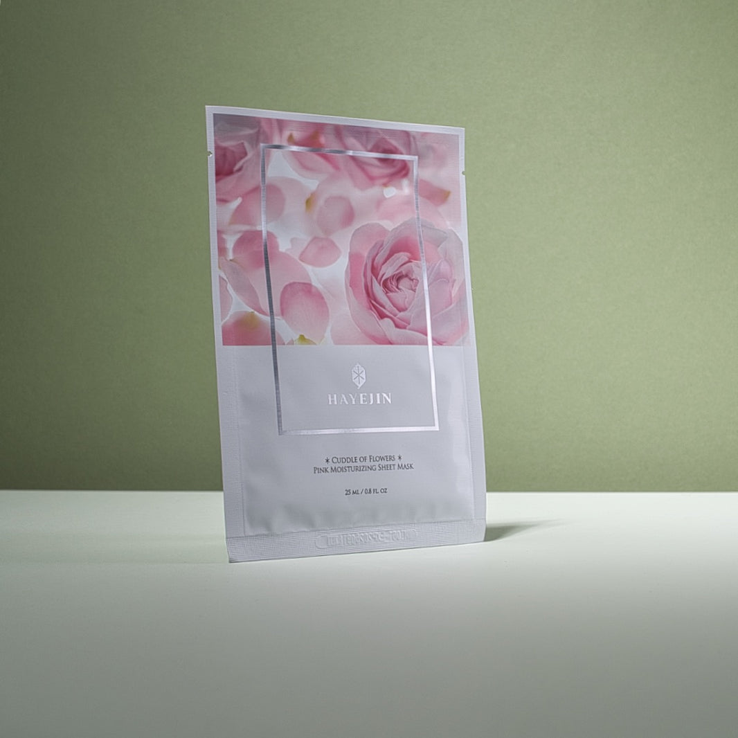 Hydratační pleťová plátýnková maska s damašskou růží